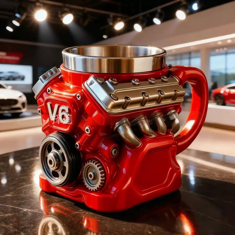 Najlepszy kubek z motywem silnika! Tak samo mocny jak on – wytrzymały, odważny i gotowy stawić czoła każdemu wyzwaniu! Dedykowany tym, którzy napędzają się determinacją, stalową wolą i kawą.