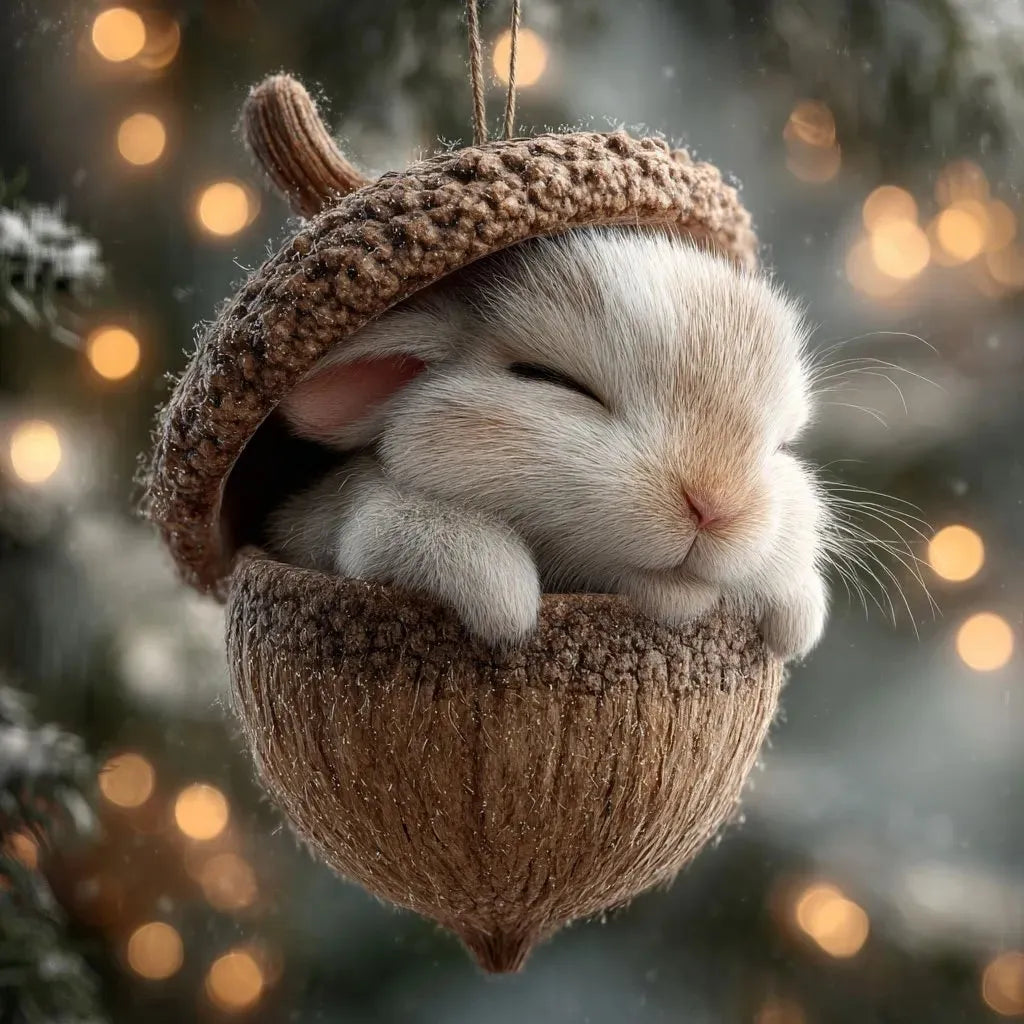 🎁❤️Leśne zwierzątka – ozdoby z żołędzi na przytulne leśne Święta