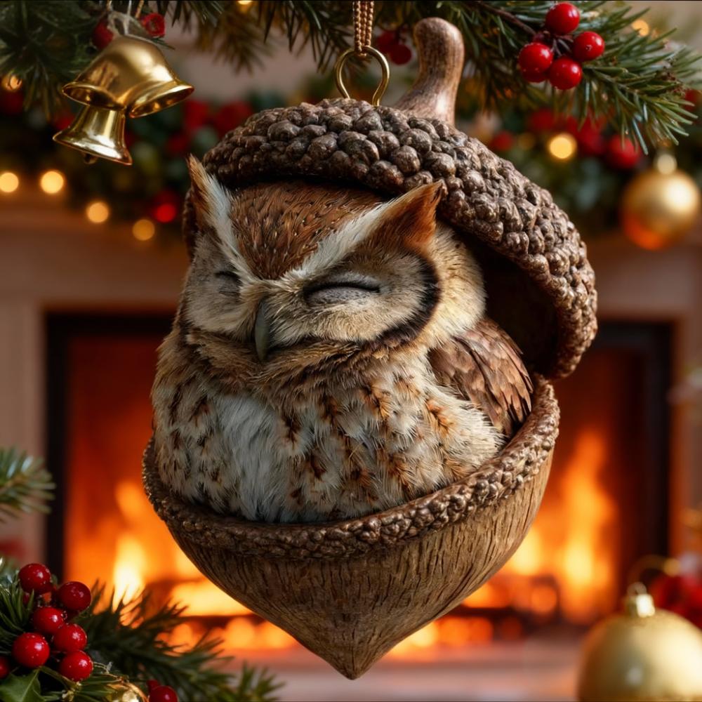 🎁❤️Leśne zwierzątka – ozdoby z żołędzi na przytulne leśne Święta