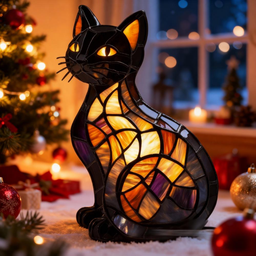 Ta urocza lampka w kształcie kota wprowadzi do każdego pomieszczenia ciepłą atmosferę swoim mruczeniem.