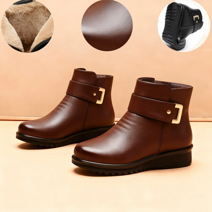 Miękkie i wygodne buty damskie wykonane z prawdziwej wełny i premium skóry (wsparcie łuku stopy – ułatwia chodzenie)🔥🔥