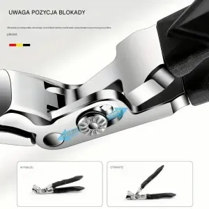 ✨Obcinacz do paznokci z ostrymi, zakrzywionymi ostrzami i długą rączką – 🎉 Druga para za połowę ceny!