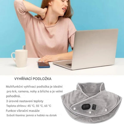 Podgrzewana poduszka masująca na ramiona i szyję 2025 – skutecznie łagodzi ból karku i ramion 🔥 Drugi egzemplarz za połowę ceny!