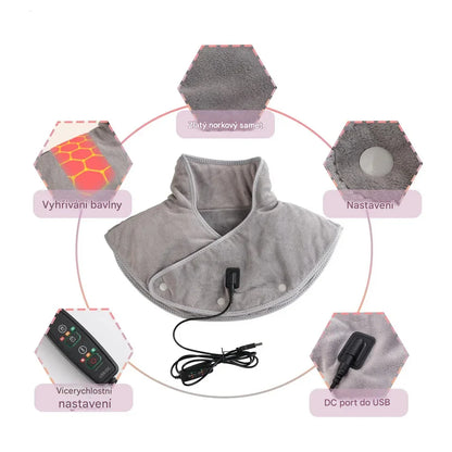 Podgrzewana poduszka masująca na ramiona i szyję 2025 – skutecznie łagodzi ból karku i ramion 🔥 Drugi egzemplarz za połowę ceny!