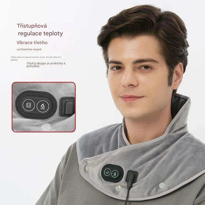 Podgrzewana poduszka masująca na ramiona i szyję 2025 – skutecznie łagodzi ból karku i ramion 🔥 Drugi egzemplarz za połowę ceny!